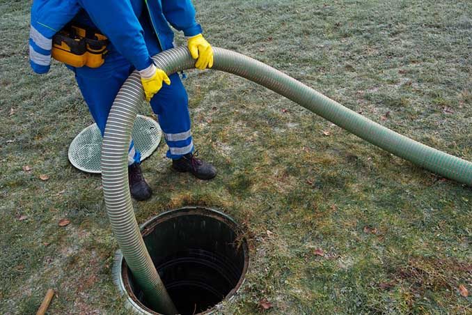 Emptying Household Septic Tank — Septic Tank Cleaning in Rockhampton, QLD